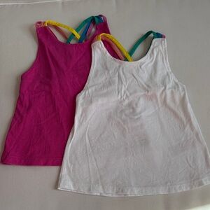 Mini Boden 3-4T rainbow strap tank tops